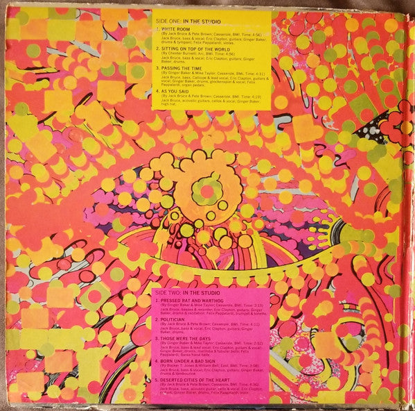 Cream (2) : Wheels Of Fire (2xLP, Album, CT )