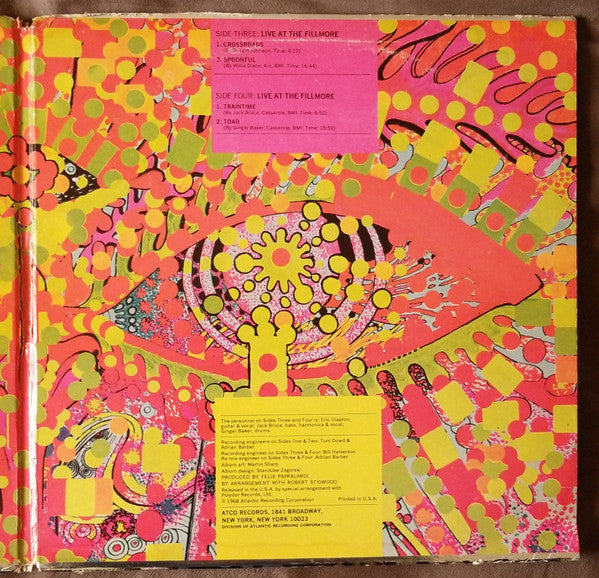 Cream (2) : Wheels Of Fire (2xLP, Album, CT )
