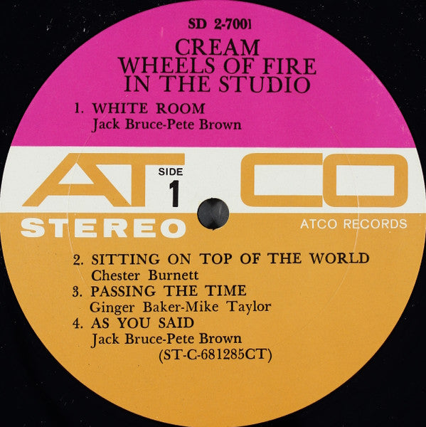 Cream (2) : Wheels Of Fire (2xLP, Album, CT )