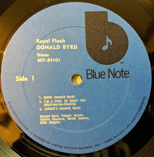 Donald Byrd : Royal Flush (LP, Album, RE)