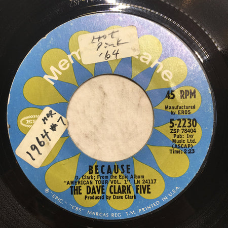 The Dave Clark Five : Do You Love Me / Because (7")
