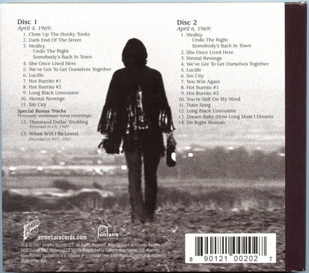 Gram Parsons With The Flying Burrito Bros : Gram Parsons Archives Vol 1 (Live At The Avalon Ballroom 1969) (2xCD, Album, RM)