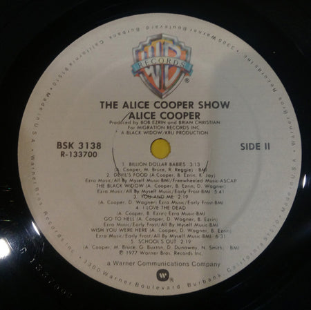Alice Cooper (2) : The Alice Cooper Show (LP, Album, Club, RE, RCA)