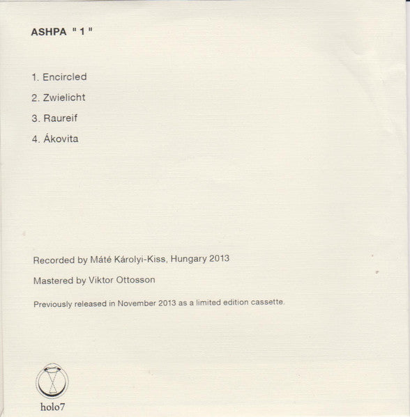 Áspa : 1 (CDr, Ltd, Num)