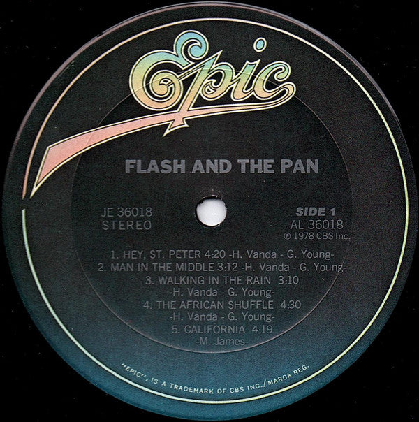 Flash And The Pan* : Flash And The Pan (LP, Album, Ter)