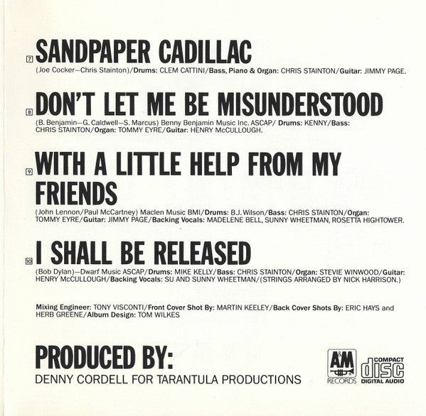 Joe Cocker : With A Little Help From My Friends (CD, Album, Club)