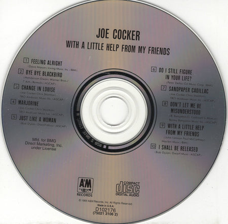 Joe Cocker : With A Little Help From My Friends (CD, Album, Club)