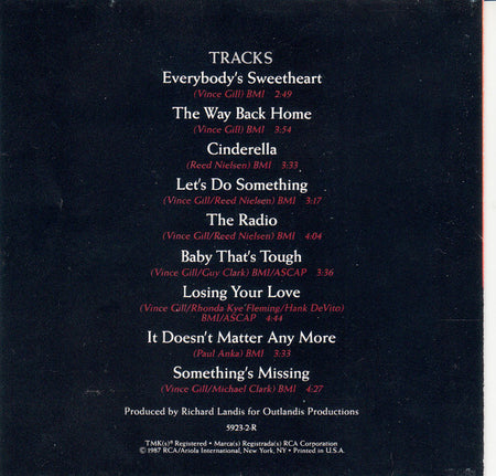 Vince Gill : The Way Back Home (CD, Album)