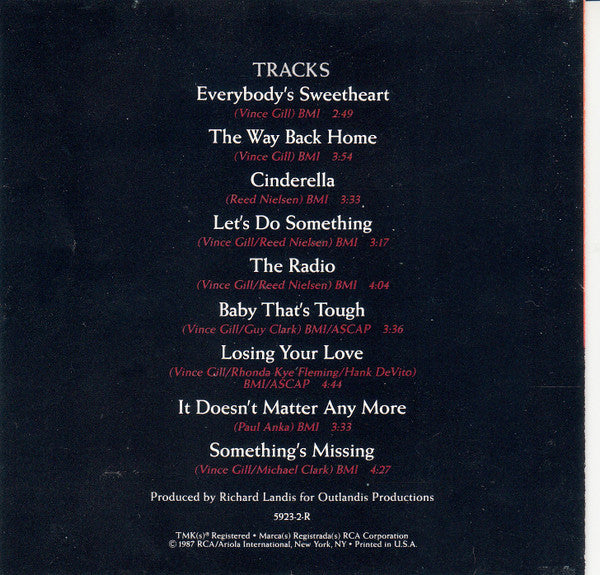 Vince Gill : The Way Back Home (CD, Album)