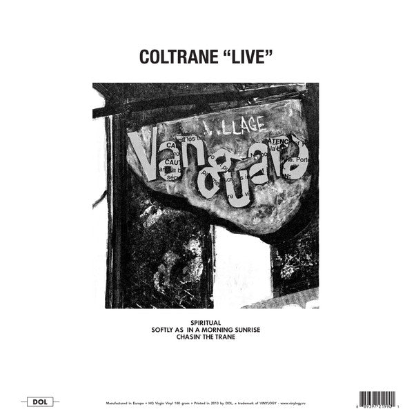John Coltrane : "Live" At The Village Vanguard (LP, Album, RE, Gat)