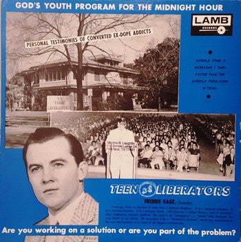 Freddie Gage : Teen Liberators (LP, Mono)