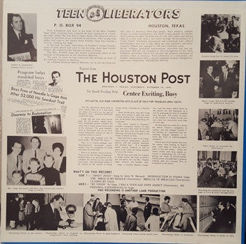 Freddie Gage : Teen Liberators (LP, Mono)