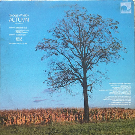 George Winston : Autumn (Piano Solos) (LP, Album, RE)