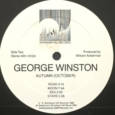 George Winston : Autumn (Piano Solos) (LP, Album, RE)