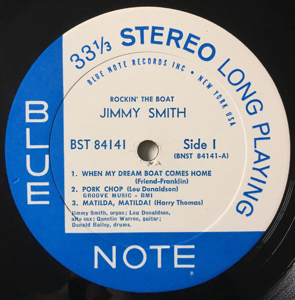 Jimmy Smith : Rockin' The Boat (LP, Album, RP)