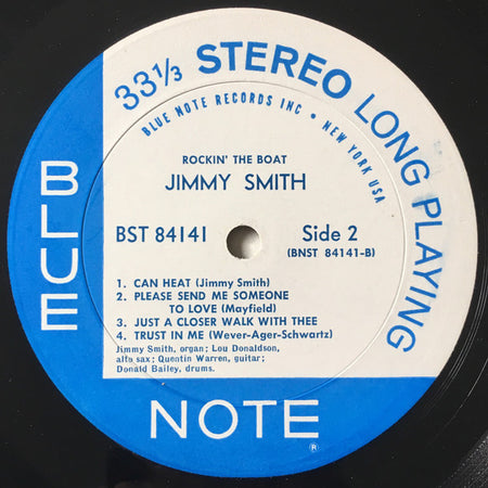 Jimmy Smith : Rockin' The Boat (LP, Album, RP)