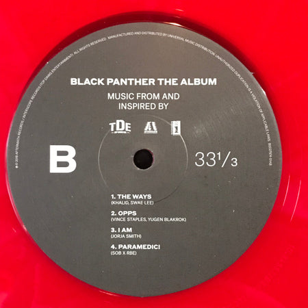 Various : Black Panther The Album (Music From And Inspired By) (2xLP, Album, Ltd, Red)