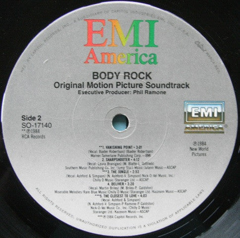 Various : Body Rock (Original Motion Picture Soundtrack) (LP, Album)