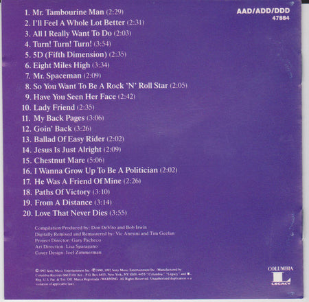The Byrds : 20 Essential Tracks From The Boxed Set: 1965-1990 (CD, Comp, RM)