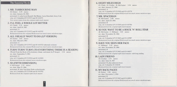The Byrds : 20 Essential Tracks From The Boxed Set: 1965-1990 (CD, Comp, RM)