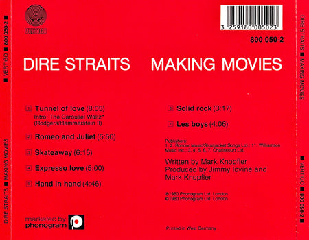 Dire Straits : Making Movies (CD, Album, RE, Blu)