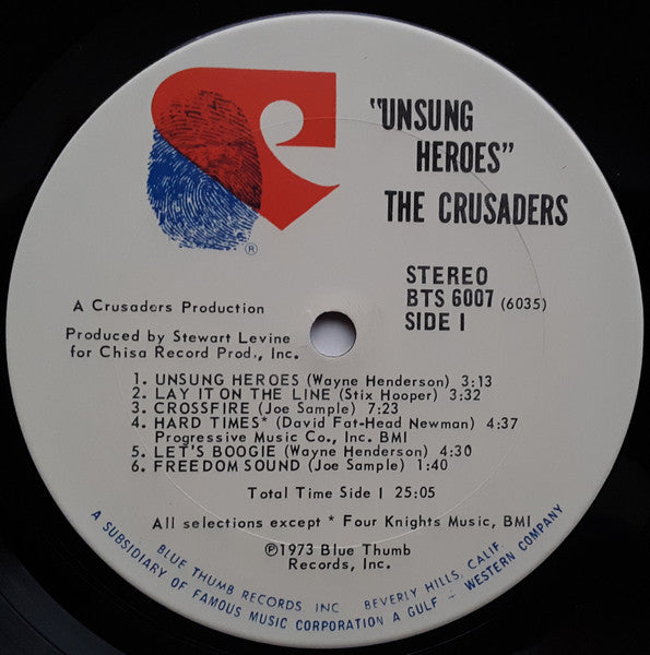 The Crusaders : Unsung Heroes (LP, Album)