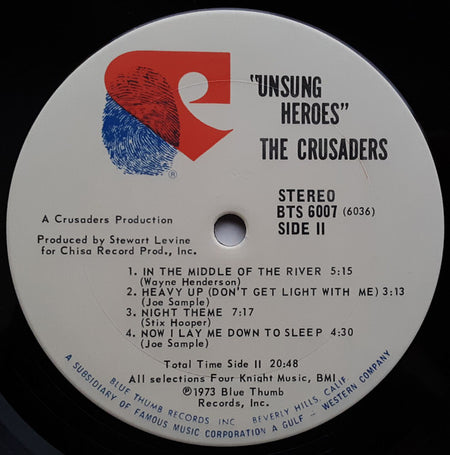 The Crusaders : Unsung Heroes (LP, Album)