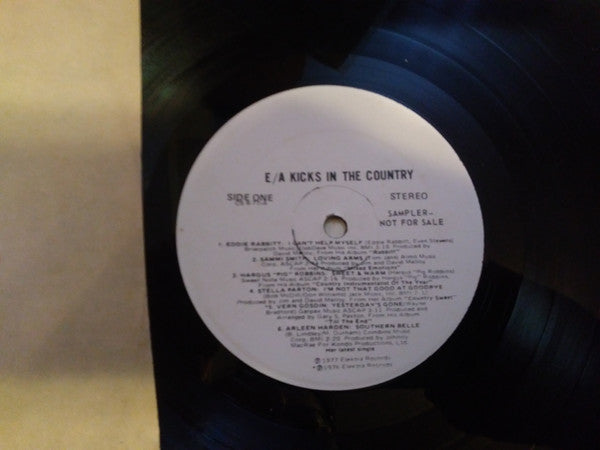 Various : Kicks In The Country (LP, Comp, Promo)