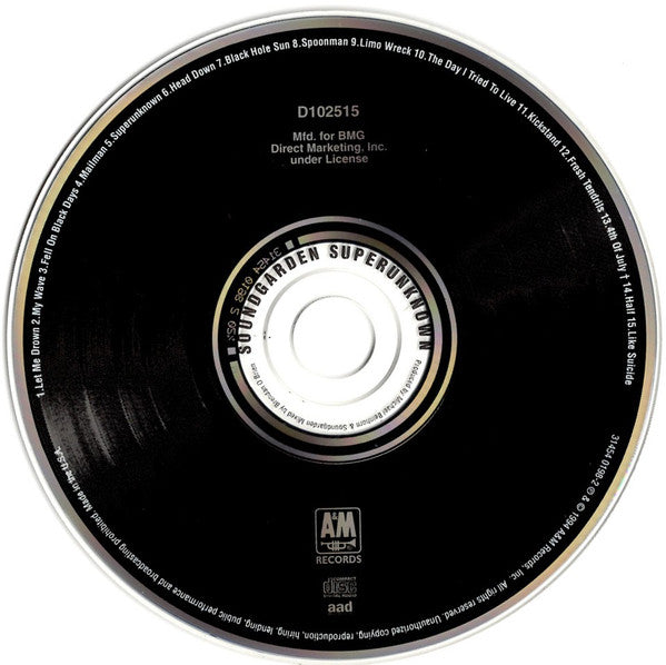 Soundgarden : Superunknown (CD, Album, Club)