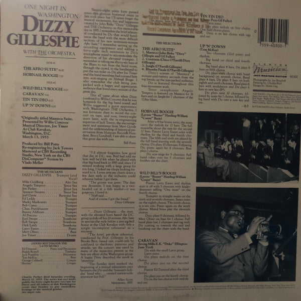 Dizzy Gillespie With The Orchestra (4) : One Night In Washington (LP, Album, Promo)