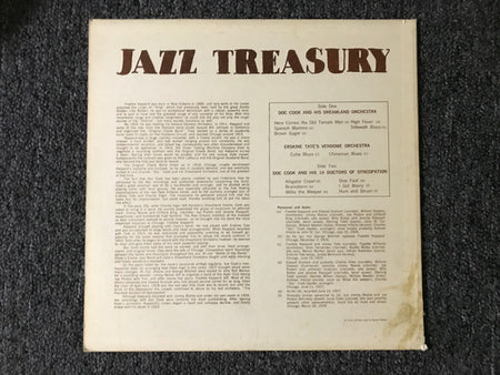 Freddie Keppard, Erskine Tate's Vendome Orchestra, Doc Cook And His 14 Doctors Of Syncopation : Freddy Keppard with Doc Cook and his Dreamland Orchestra (LP, Comp)