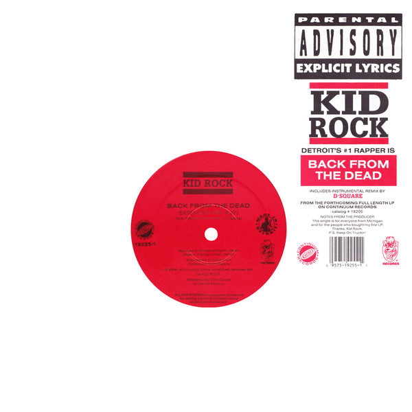 Kid Rock : Back From The Dead (12", Single)