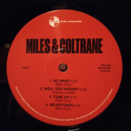 Miles Davis, John Coltrane : Miles & Coltrane (LP, Comp, Ltd, RM)