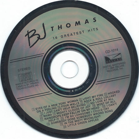 B.J. Thomas : 16 Greatest Hits (CD, Comp)