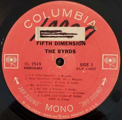 The Byrds : Fifth Dimension (LP, Album, Mono, Ter)