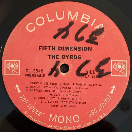 The Byrds : Fifth Dimension (LP, Album, Mono, Ter)