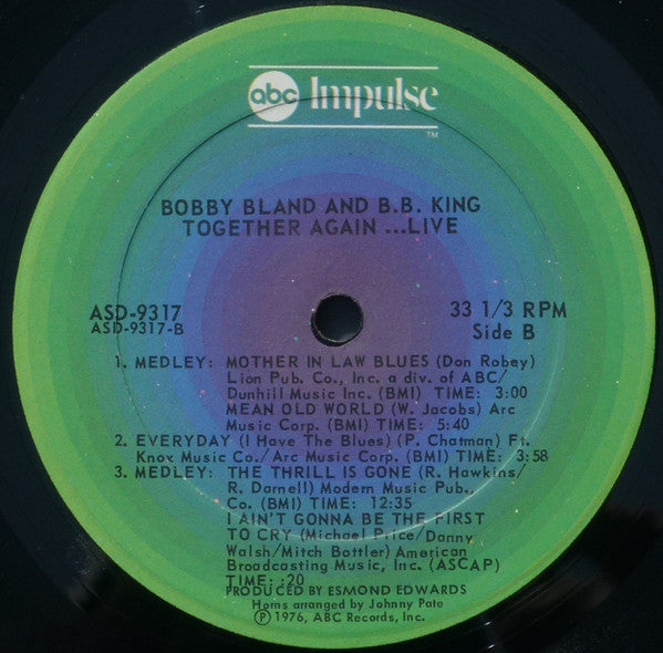 Bobby Bland & B.B. King : Together Again...Live (LP, Album)