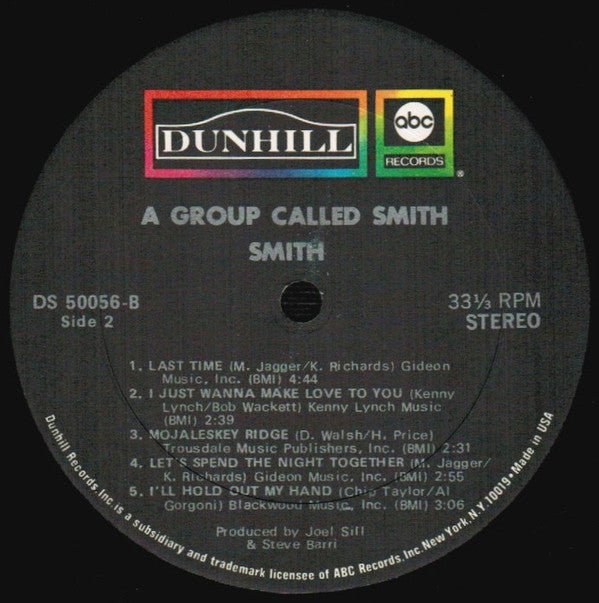 Smith (3) : A Group Called Smith (LP, Album, RP, Kee)
