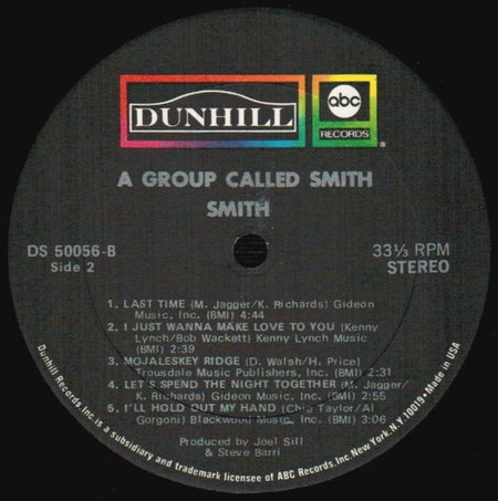 Smith (3) : A Group Called Smith (LP, Album, RP, Kee)