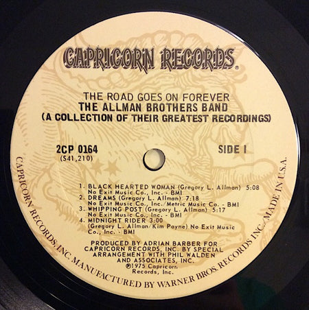 The Allman Brothers Band : The Road Goes On Forever (2xLP, Comp, Ter)