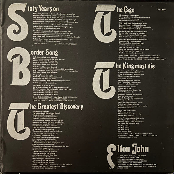 Elton John : Elton John (LP, Album, RE, Gat)