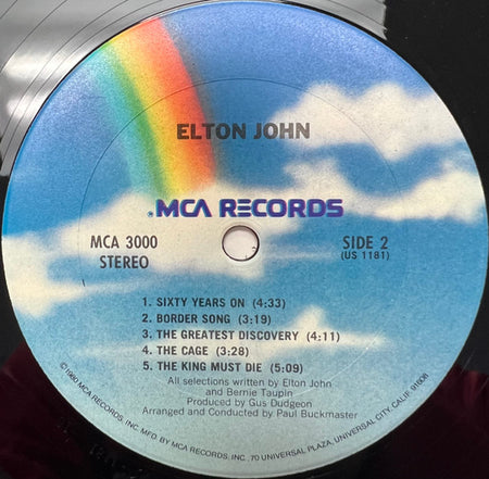 Elton John : Elton John (LP, Album, RE, Gat)