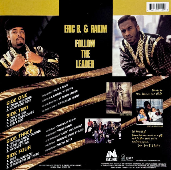 Eric B. & Rakim : Follow The Leader (2xLP, Album, RE)