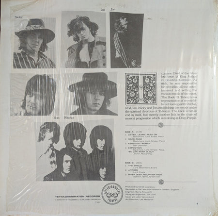 Deep Purple : The Book Of Taliesyn (LP, Album, Ter)