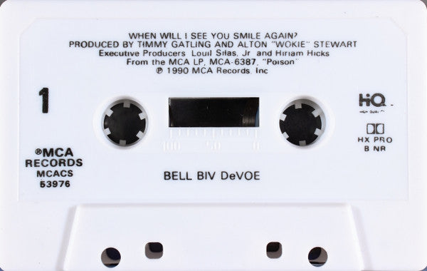 Bell Biv Devoe : When Will I See You Smile Again? (Cass, S/Sided, Single)