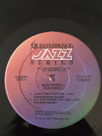 Bud Powell : Bud Powell (LP, Comp, RE)