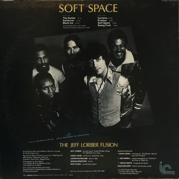The Jeff Lorber Fusion : Soft Space (LP, Album)