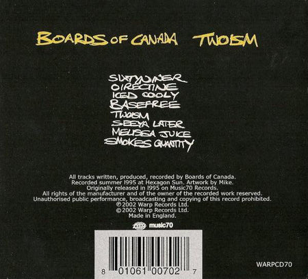 Boards Of Canada : Twoism (CD, Album, RE)