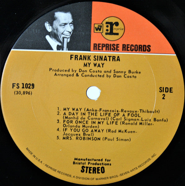 Frank Sinatra : My Way (LP, Album, Ter)