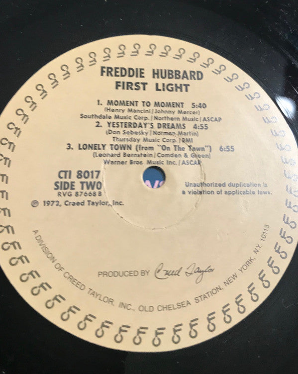 Freddie Hubbard : First Light (LP, Album, RE)